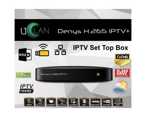 uClan Denys H.265 IPTV+ Приставка IPTV