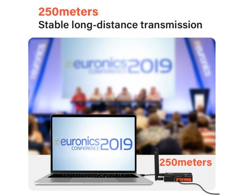 Беспроводной HDMI удлинитель VNNBBS WL009 (до 250 метров)