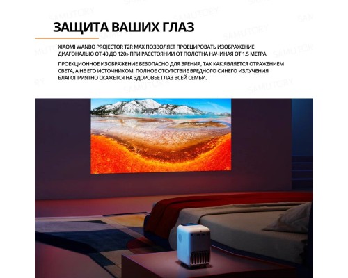Проектор Xiaomi Wanbo Projector T2R Max 1080P (2022) с Android 9 (Международная версия)
