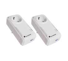 PLC-адаптеры Ростелеком Qtech QPLA-1000P rev.1 гигабитный (комплект 2шт.)