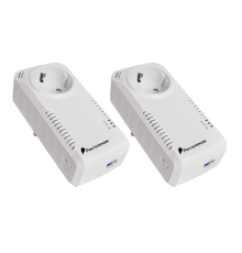 PLC-адаптеры Ростелеком Qtech QPLA-1000P rev.1 гигабитный (комплект 2шт.)