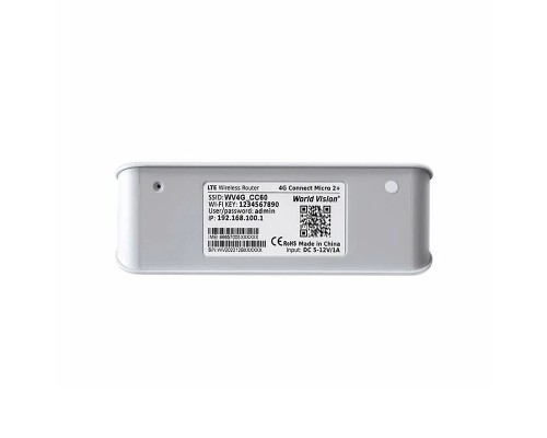 Wi-Fi 4G LTE маршрутизатор (роутер) World Vision 4G Connect Micro 2+ (с аккумулятором)