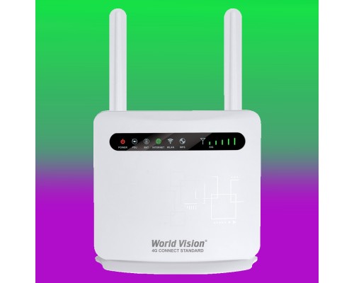 Wi-Fi 4G LTE маршрутизатор (роутер) World Vision 4G Connect Standard (с аккумулятором) + SIM карта (тариф 100 - 180Гб)