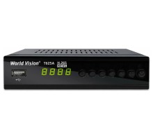 World Vision T625A DVB-T/T2/C Цифровой эфирный / кабельный приемник с обучаемым пультом ДУ