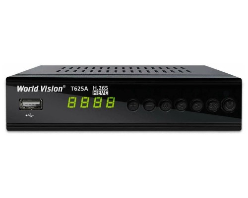 World Vision T625A DVB-T/T2/C Цифровой эфирный / кабельный приемник с обучаемым пультом ДУ
