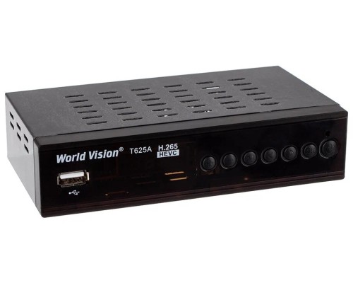 World Vision T625A DVB-T/T2/C Цифровой эфирный / кабельный приемник с обучаемым пультом ДУ