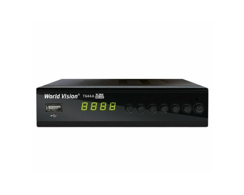 World Vision T644A Fm DVB-T/T2/C Цифровой эфирный / кабельный приемник с FM радиоприемником