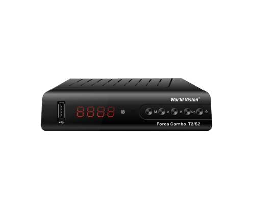 World Vision Foros Combo DVB-T2/C/S2 Цифровой спутниковый / эфирный / кабельный приемник, приставка, ресивер