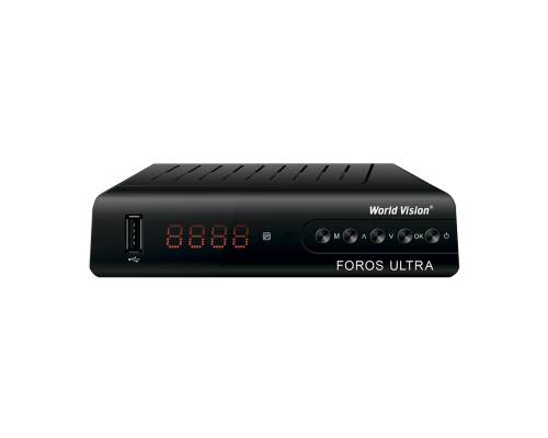 World Vision Foros Ultra DVB-T2/C/S2 Цифровой спутниковый / эфирный / кабельный приемник, приставка, ресивер