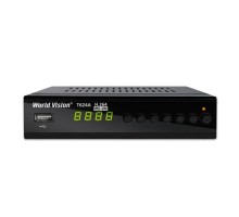 World Vision T624A DVB-T/T2/C Цифровой эфирный / кабельный приемник с обучаемым пультом ДУ