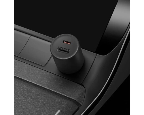 Автомобильная зарядка Xiaomi Car Charge 1A1C 43W (BHR7989CN), черный  