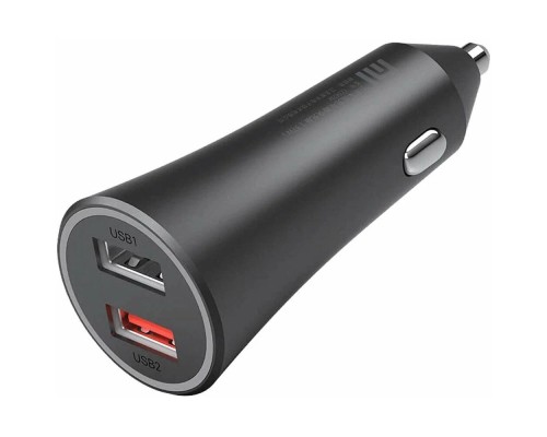 Автомобильная зарядка Xiaomi Mi 37W Dual-Port Car Charger (GDS4147GL/CC06ZM), черный