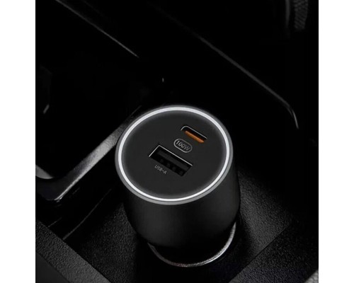 Автомобильная зарядка Xiaomi Car Charge 1A1C 100W, (CC07ZM/BHR4460CN) черный