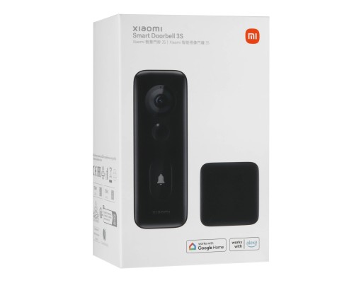 Умный дверной звонок Xiaomi Smart Doorbell 3S (MJML07-FJ), черный, EU