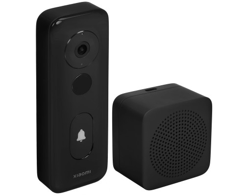 Умный дверной звонок Xiaomi Smart Doorbell 3S (MJML07-FJ), черный, EU
