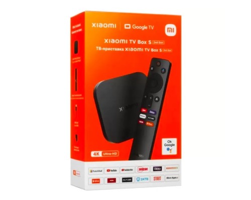 ТВ-приставка Xiaomi Mi Box S 2 Gen 4K Ru, черный (MDZ-28-AA)