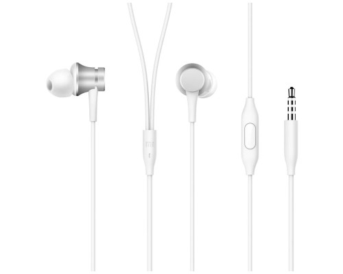 Наушники Xiaomi Mi In-Ear Headphones Basic, серебристый