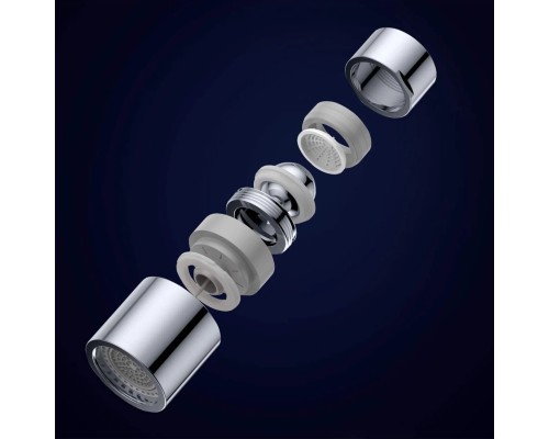 Аэратор Xiaomi diiib Dual Function Faucet Bubbler DXSZ001-1 серебристый