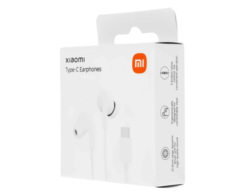 Наушники проводные Xiaomi Mi Type-C (M2413E1), шумоподавление, белые