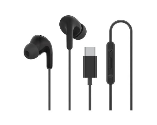 Наушники проводные Xiaomi Mi Type-C (M2413E1), шумоподавление, черные