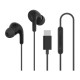 Наушники проводные Xiaomi Mi Type-C (M2413E1), шумоподавление, черные