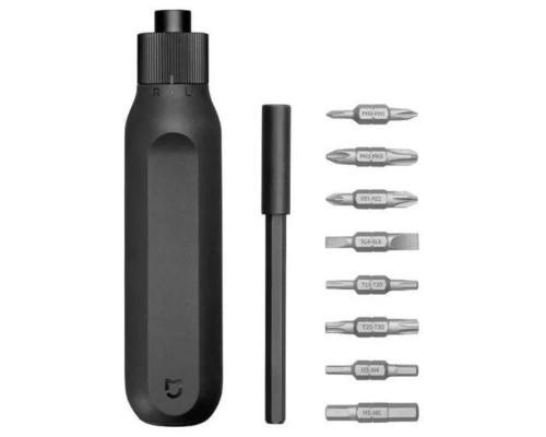 Отвёртка со сменными битами Xiaomi Mijia Ratchet Screwdriver 16 in 1, 10 предм., черный