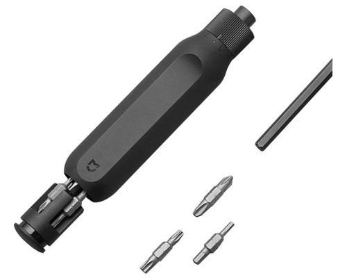 Отвёртка со сменными битами Xiaomi Mijia Ratchet Screwdriver 16 in 1, 10 предм., черный