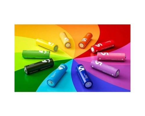 Батарейки ZMI ZI5 AA rainbow alkaline battery 10шт, в чехле