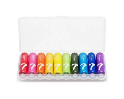 Батарейки ZMI ZI7 AAA rainbow alkaline battery 10шт, в чехле