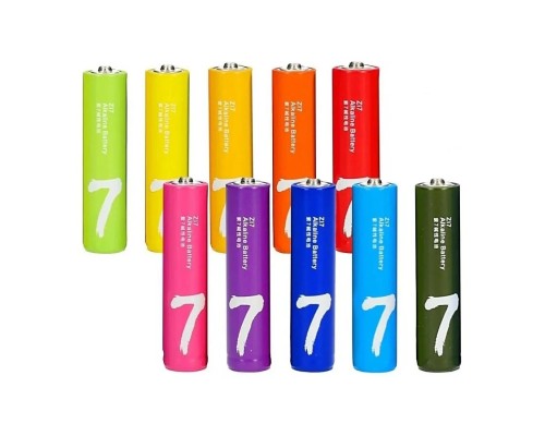 Батарейки ZMI ZI7 AAA rainbow alkaline battery 10шт, в чехле