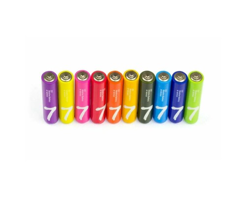 Батарейки ZMI ZI7 AAA rainbow alkaline battery 10шт, в чехле