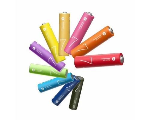 Батарейки ZMI ZI7 AAA rainbow alkaline battery 10шт, в чехле