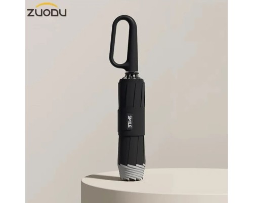 Зонт Xiaomi ZUODU Automatic Umbrella Loop (ZD 190), автомат, купол 105 см., 10 спиц, обратное сложение, черный