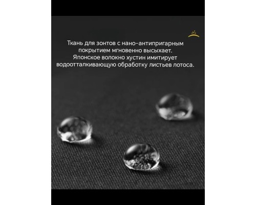 Зонт Xiaomi ZUODU Automatic Umbrella Loop (ZD 190), автомат, купол 105 см., 10 спиц, обратное сложение, черный