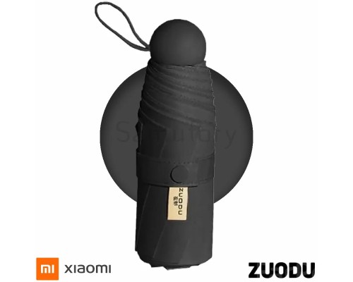 Мини-зонт Xiaomi ZUODU Capsule, механика, чехол в комплекте, черный