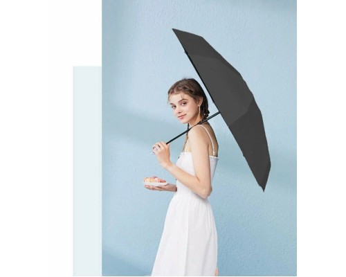 Мини-зонт Xiaomi ZUODU Capsule, механика, чехол в комплекте, черный