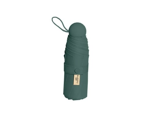 Мини-зонт Xiaomi ZUODU Capsule, механика, чехол в комплекте, зеленый