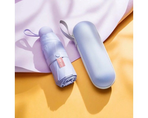 Мини-зонт Xiaomi ZUODU Capsule, механика, чехол в комплекте, фиолетовый