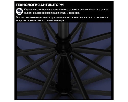 Смарт-зонт ZUODU, автомат, 2 сложения, купол 105 см., 10 спиц, система «антиветер», с фонариком, зеленый