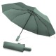 Смарт-зонт ZUODU, автомат, 2 сложения, купол 105 см., 10 спиц, система «антиветер», с фонариком, зеленый