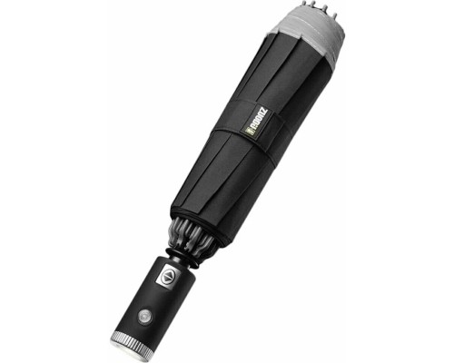 Зонт Xiaomi ZUODU LED, автомат, 2 сложения, купол 105 см., 10 спиц, обратное сложение, чехол в комплекте, черный