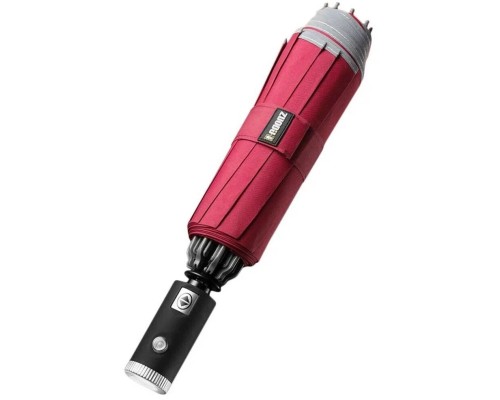 Зонт Xiaomi ZUODU LED, автомат, 2 сложения, купол 105 см., 10 спиц, обратное сложение, чехол в комплекте, красный